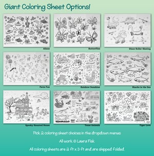 Image of Set of 2 coloring sheets!