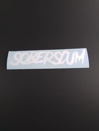 Image 1 of SOBERSCUM #2 GENERATION LOGO SMALL VINYL STICKER 