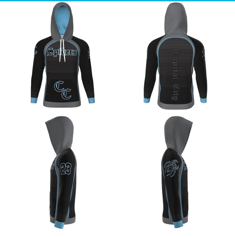 Image of Spiders Baseball Sublimated Hoodie