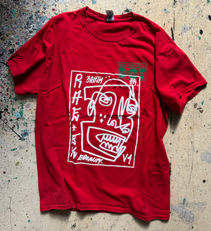 Image of VINTAGE • NYC DOT • RED • T-SHIRT