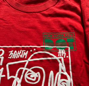 Image of VINTAGE • NYC DOT • RED • T-SHIRT