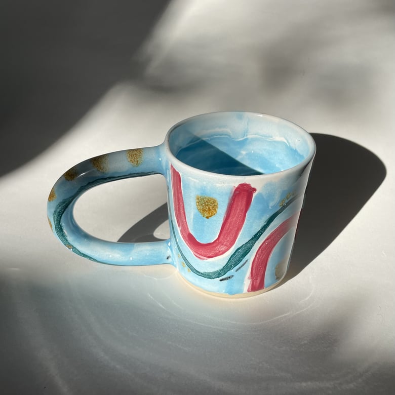 Image of Blue Swoop Mug - SALE