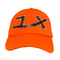 Image of Orange Juice & Thrashed Thrasher Trucker Hat