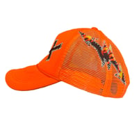 Image of Orange Juice & Thrashed Thrasher Trucker Hat