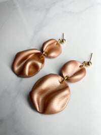 Image 1 of Copper Drape Elegant Earrings