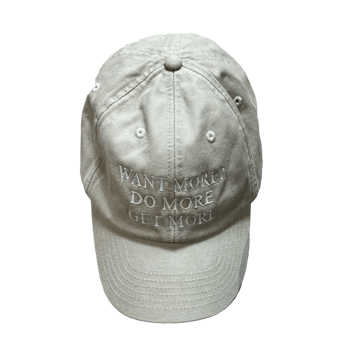Image of Stone washed Baseball Cap vintage cream - WDG