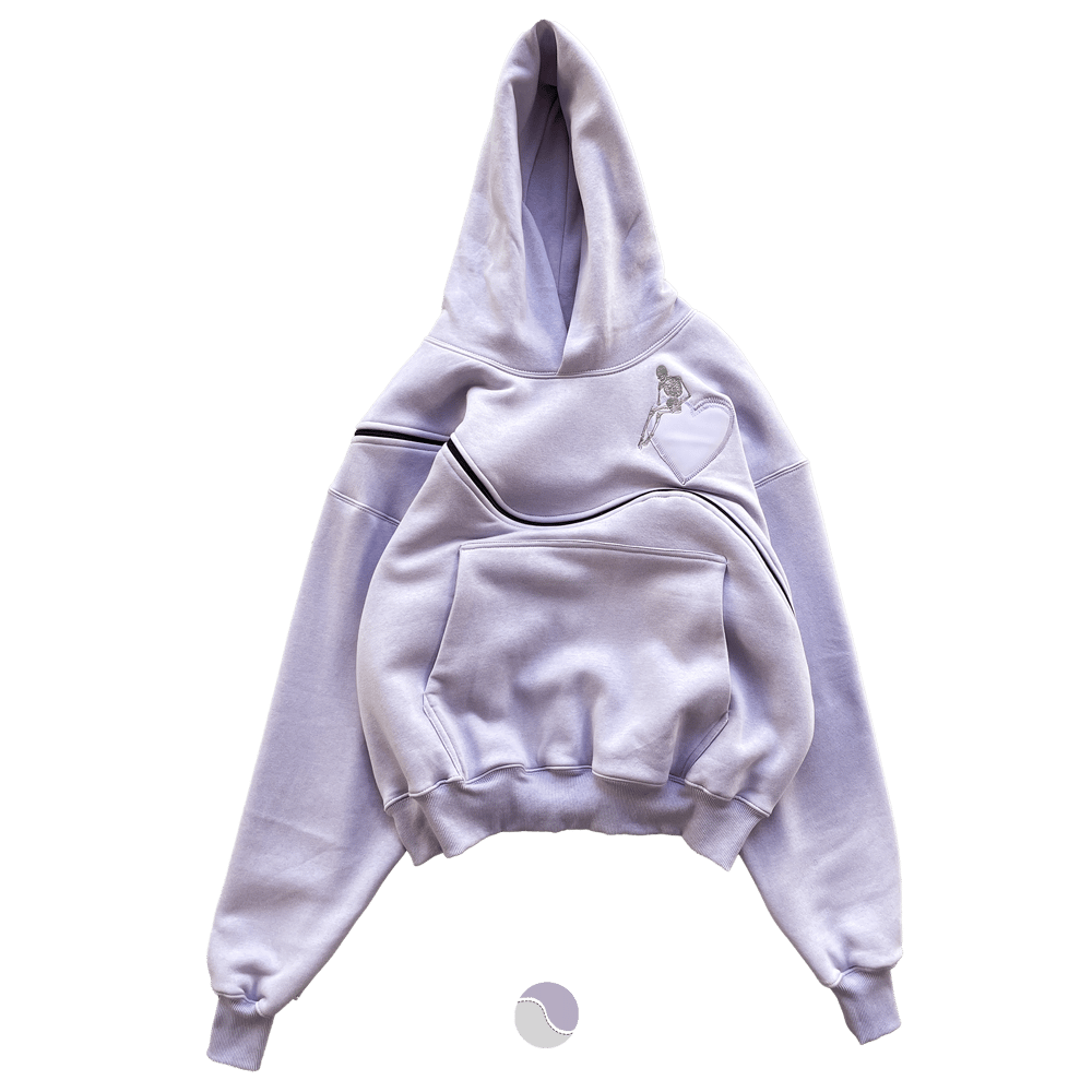 Image of FUSION PERFECT LAVANER ZIP HOODIE - UV REACTIVE