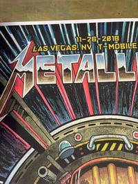 Image 4 of 2018 Metallica Las Vegas gig poster AP copy 