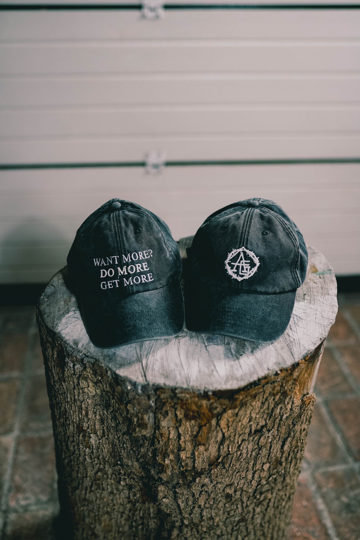 Image of Stone washed Baseball Cap vintage black - Logo