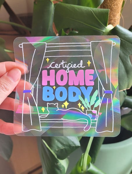 Image of Homebody Suncatcher Window Decal