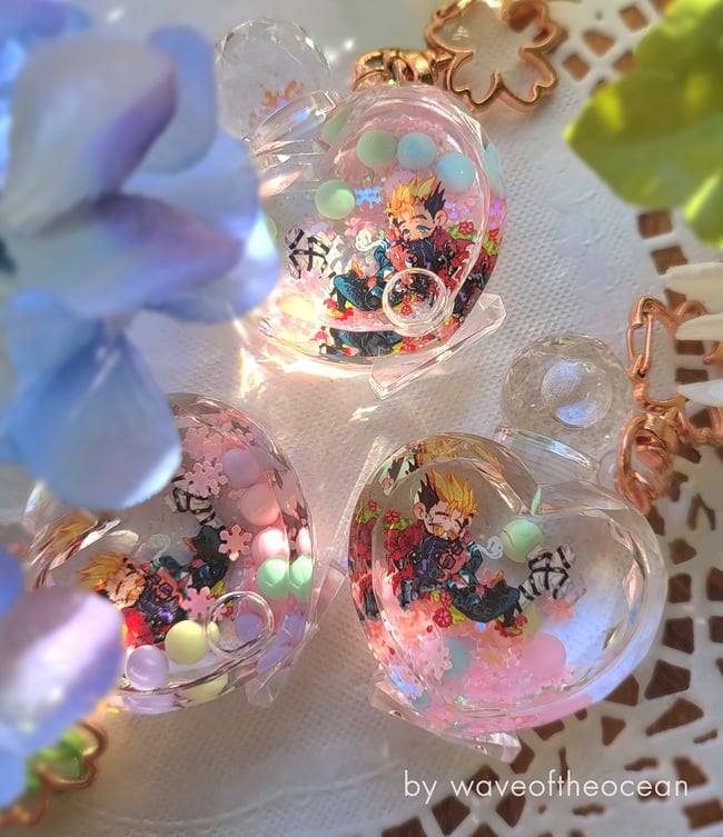 Vashwood Heart Potion Bottle Charms