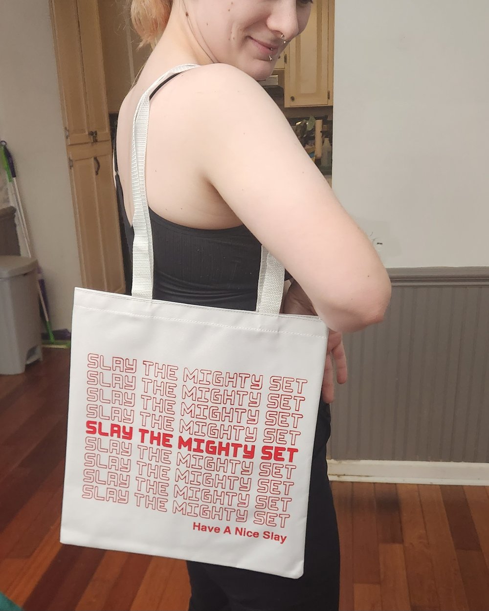 "Slay the Mighty Set" Tote