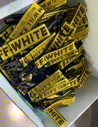 Image 1 of Custom Authentic “OFFWHITE” keychains