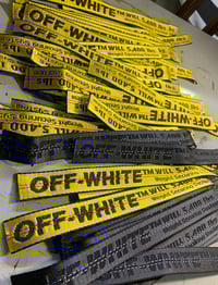 Image 4 of Custom Authentic “OFFWHITE” keychains