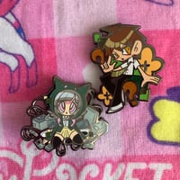 Chiaki and Hajime Enamel Pins 