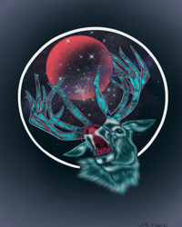 Image of Stag in Space