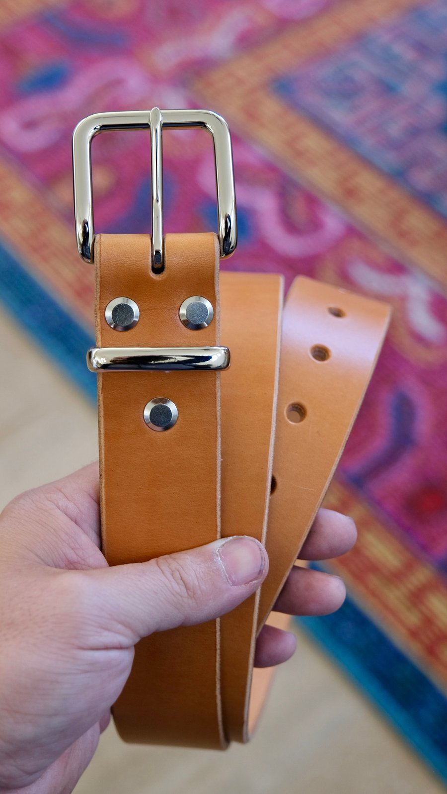 Image of Tan Belt - Silver Hardware