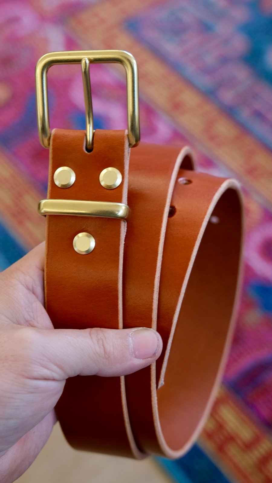 Image of Brown Belt - Gold Hardware