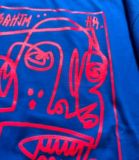 Image 2 of RAE BK • T-SHIRT • BLUE/NEON