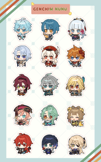 Image 3 of Mini Border Standee 4cm and sticker batch