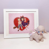 LAST CHANCE ♡ Little Kitsch Witch Valentine 8x10" Anime Art Print