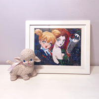 LAST CHANCE ♡ Harley & Ivy 90s Aesthetic Holographic 8x10" Anime Wall Art Poster Print