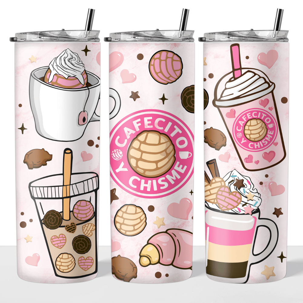 Cafecito Y Chisme Cold Cup – MariROsa Craft Shop