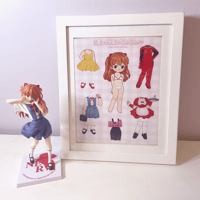 I Am (Not) A Paper Doll Asuka 8x10" Neon Genesis Evangelion Girl Anime Art Poster Print