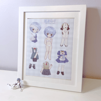 I Am (Not) A Paper Doll Rei 8x10" Neon Genesis Evangelion Girl Anime Art Poster Print