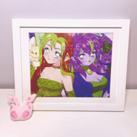 Neo Faeries 90s Aesthetic Holographic 8x10" Anime Wall Art Poster Print
