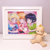 Powerpuff 90s Anime Aesthetic 8x10" Wall Art Poster Print
