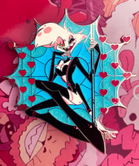 Image 1 of Angel Dust Bad B*tch! - A Hazbin Hotel Fan Pin!