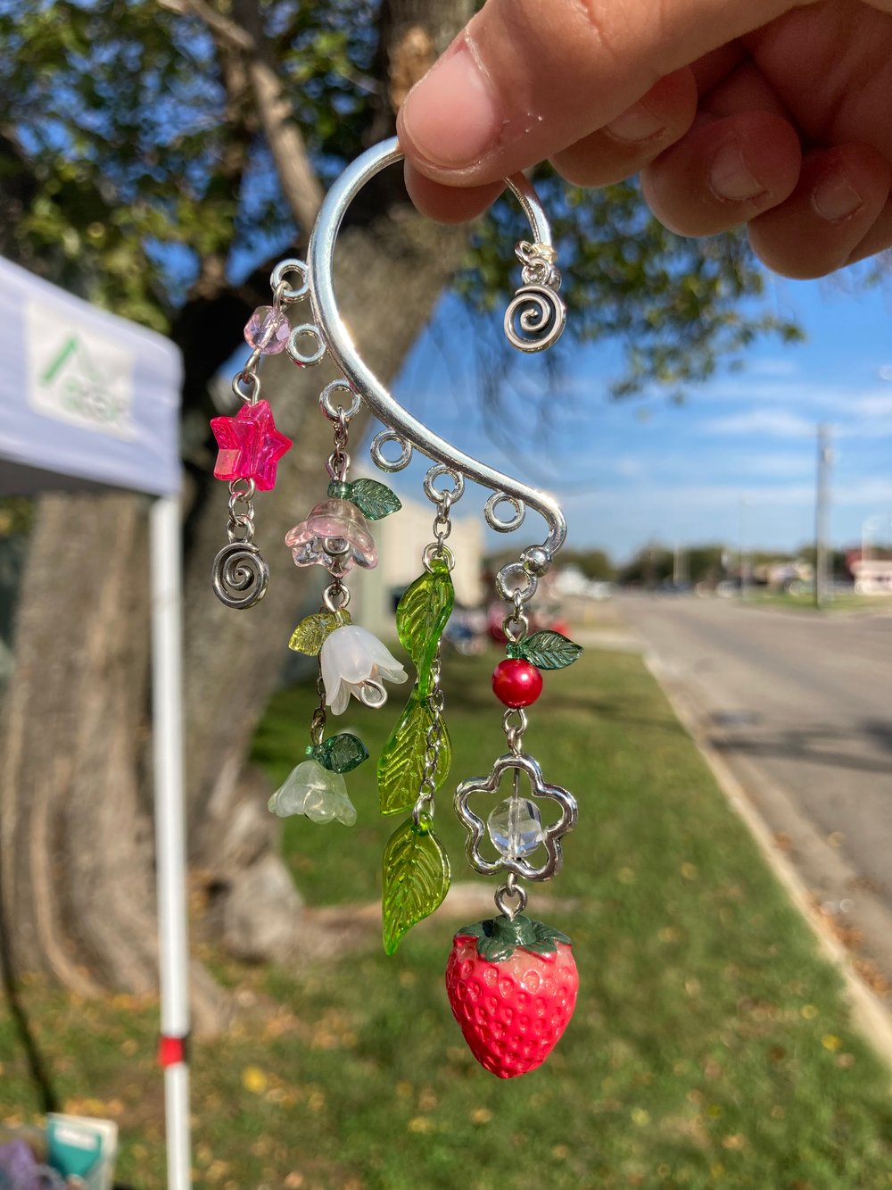 Image of Strawberry Ear cuff