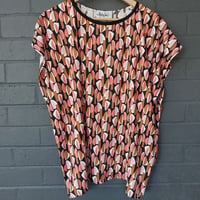 Image 4 of KylieJane Squared top -retro coral 