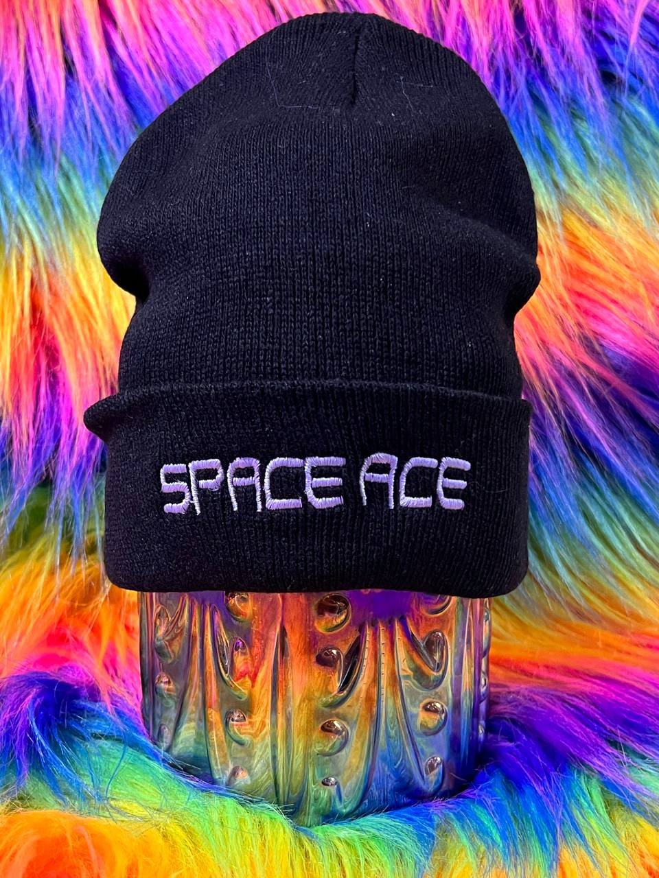 Image of Embroidered Hat: Space Ace (glows in the dark)