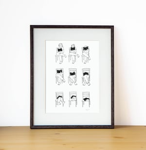 Disappearing Into A Book - A4 Print