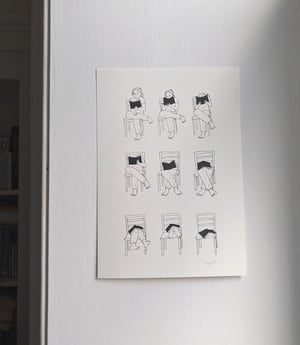 Disappearing Into A Book - A4 Print