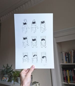 Disappearing Into A Book - A4 Print