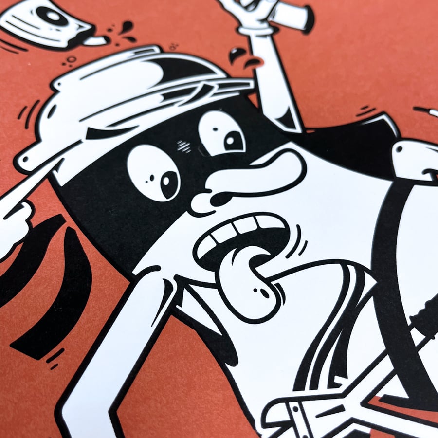 Image of S-FLY WALK OF FAME (SILKSCREEN PRINT) (RED)