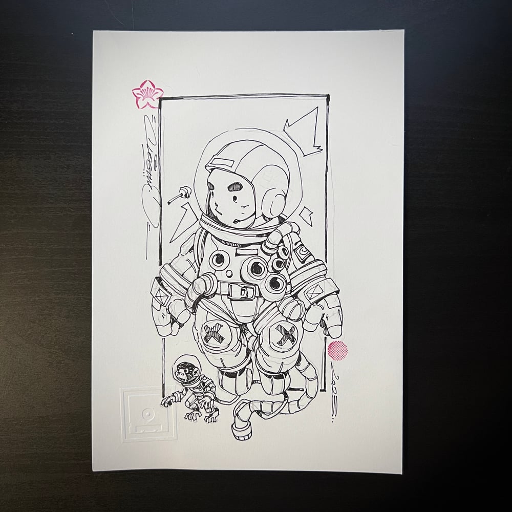 Image of SPACE MONKEY DRAWING