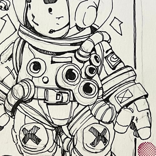 Image of SPACE MONKEY DRAWING