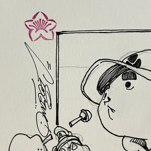 Image of THE WRITER DRAWING