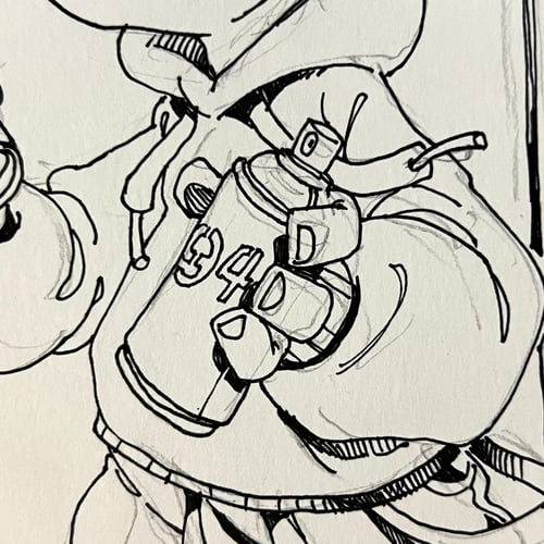 Image of THE WRITER DRAWING