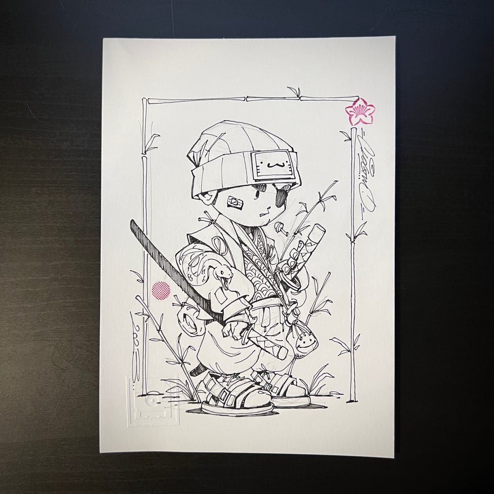 Image of SERPENT SAMURAI DRAWING