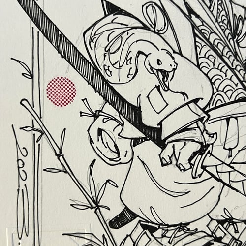 Image of SERPENT SAMURAI DRAWING