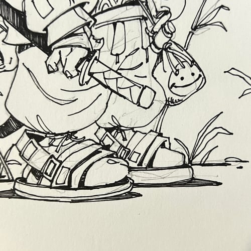 Image of SERPENT SAMURAI DRAWING