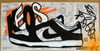 MrKEOS black/white painting of Dunks/AirMax/AirForce