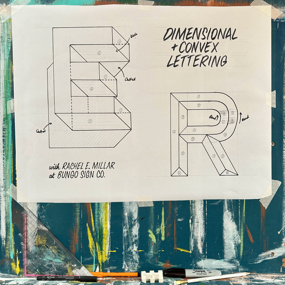 Intermediate Workshop – Dimensional & Convex Lettering | Bungo Sign Co.
