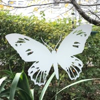 Image 1 of Fensteraufkleber aus Milchglasfolie Schmetterling