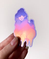 Image 5 of Holo Cloudpaca sticker